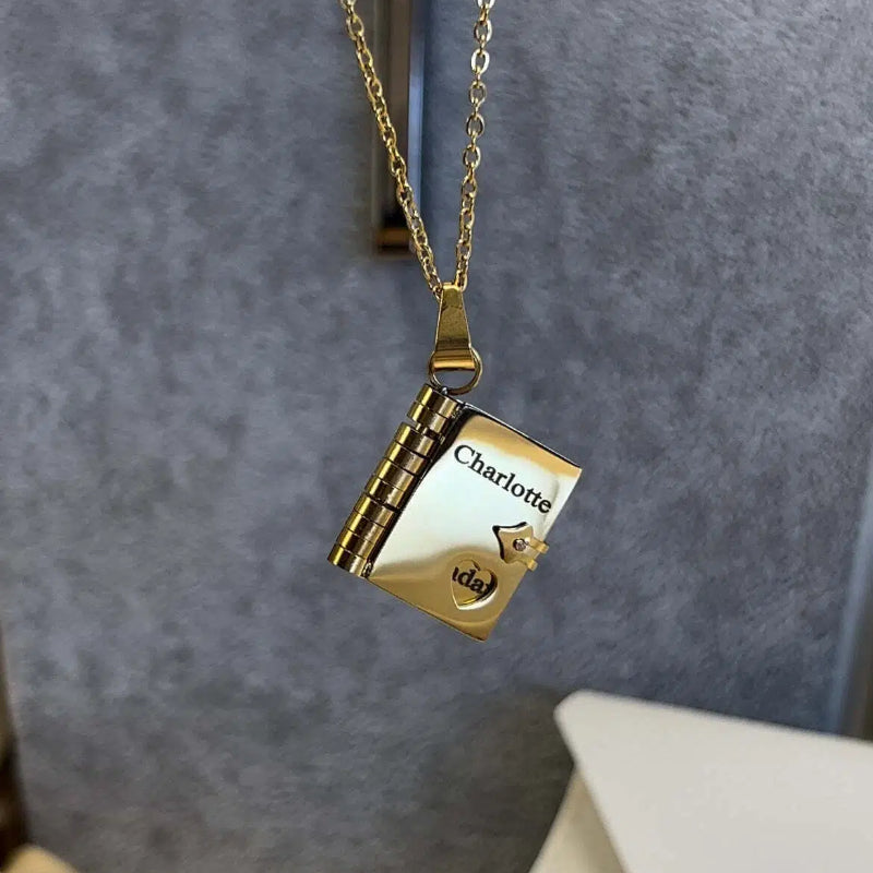 Custom Necklace - Books