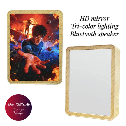 Tri-Color LED Mirror Speaker