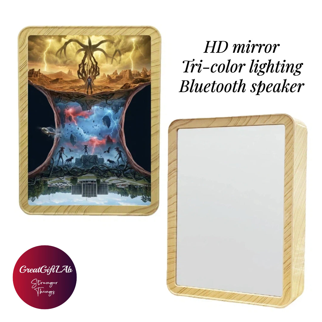 Tri-Color LED Mirror Speaker
