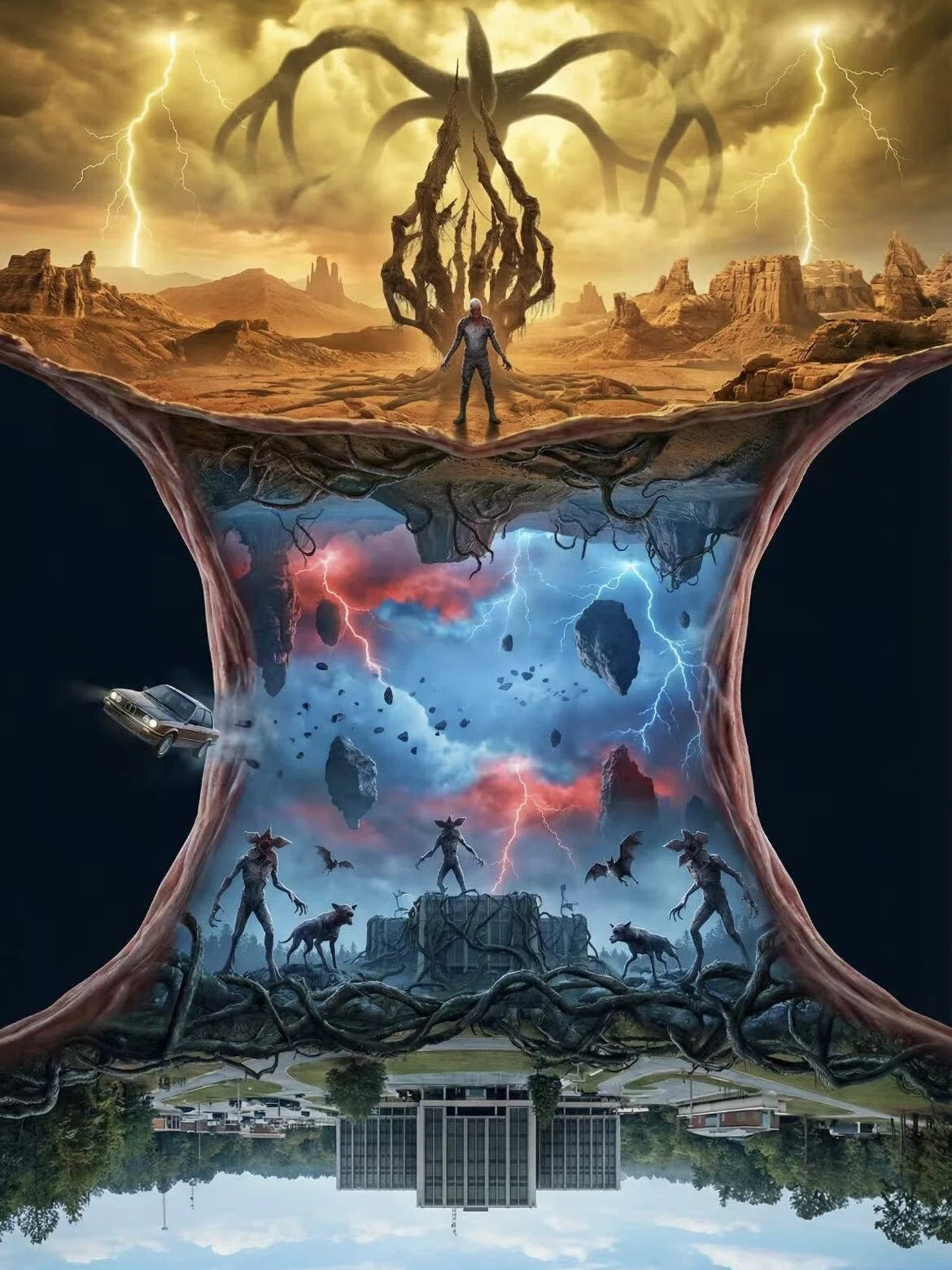 Tri-Color LED Mirror Speaker