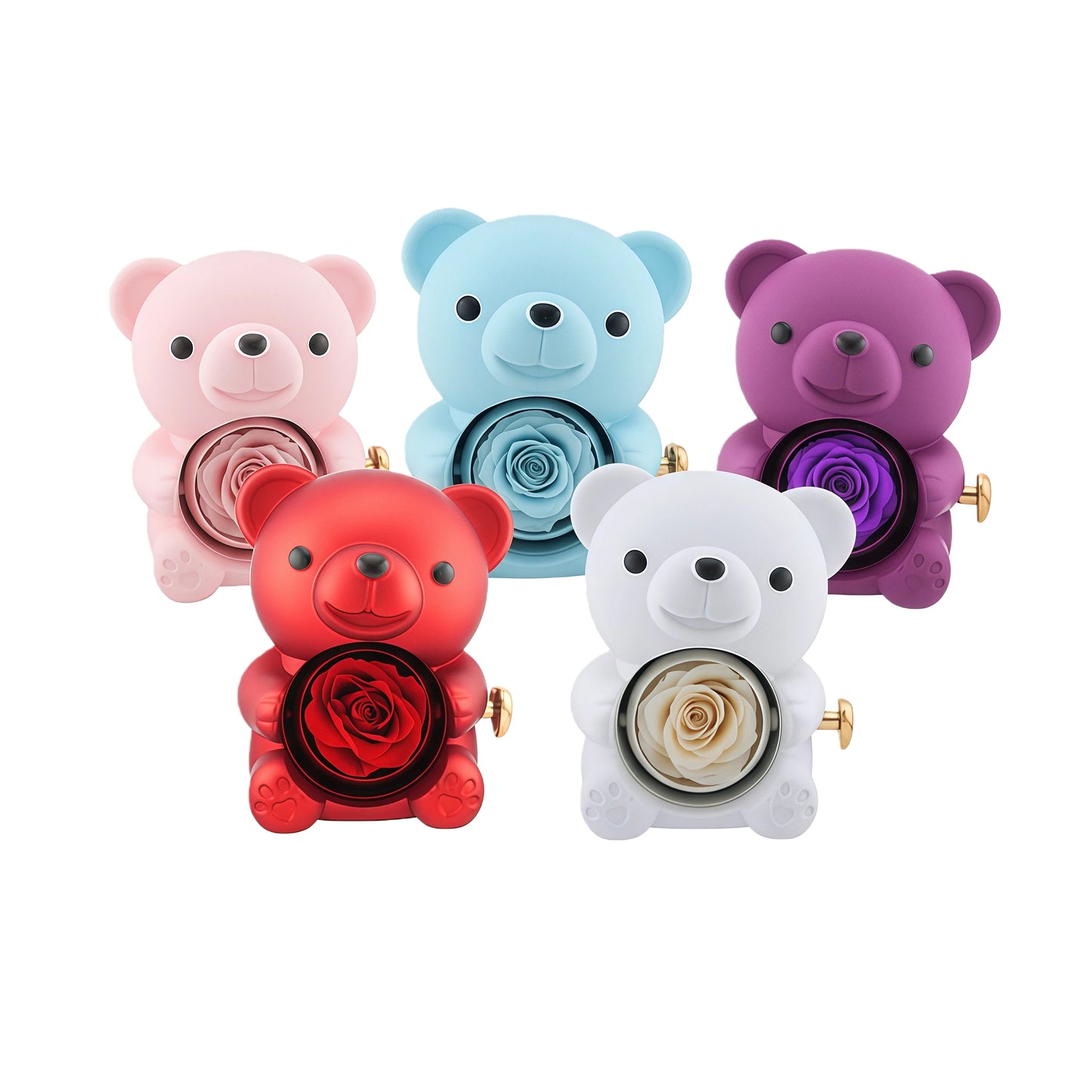 Forever Rose Bear - W/ Promise Ring