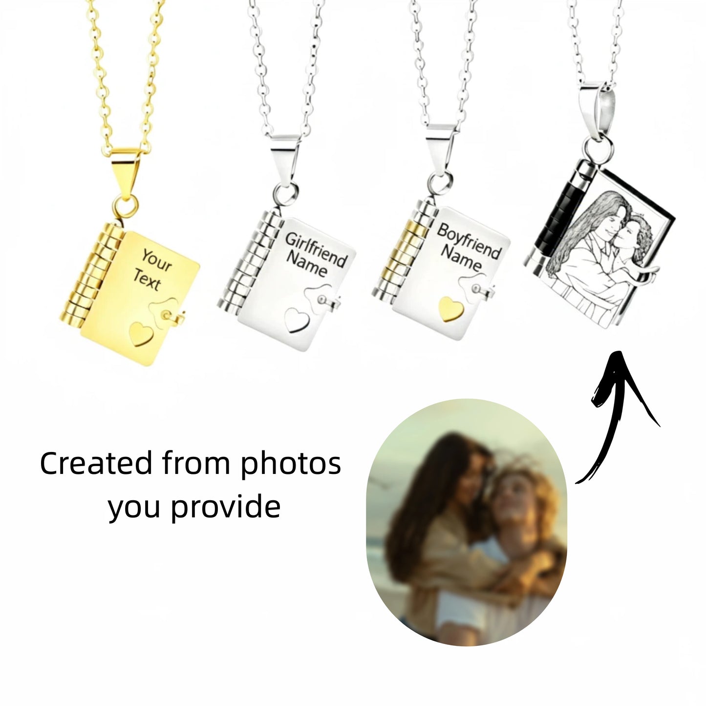 Custom Necklace - Books