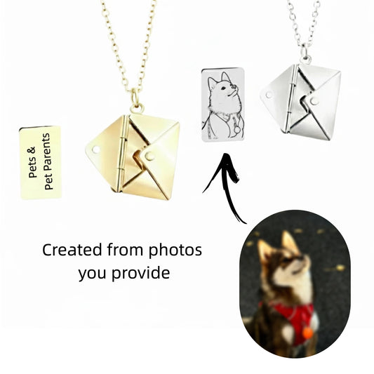 “Pet” Custom Necklace - Envelopes