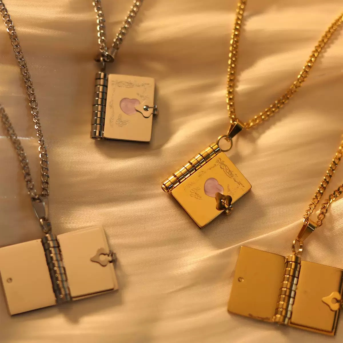 Custom Necklace -Love Book Secret Message