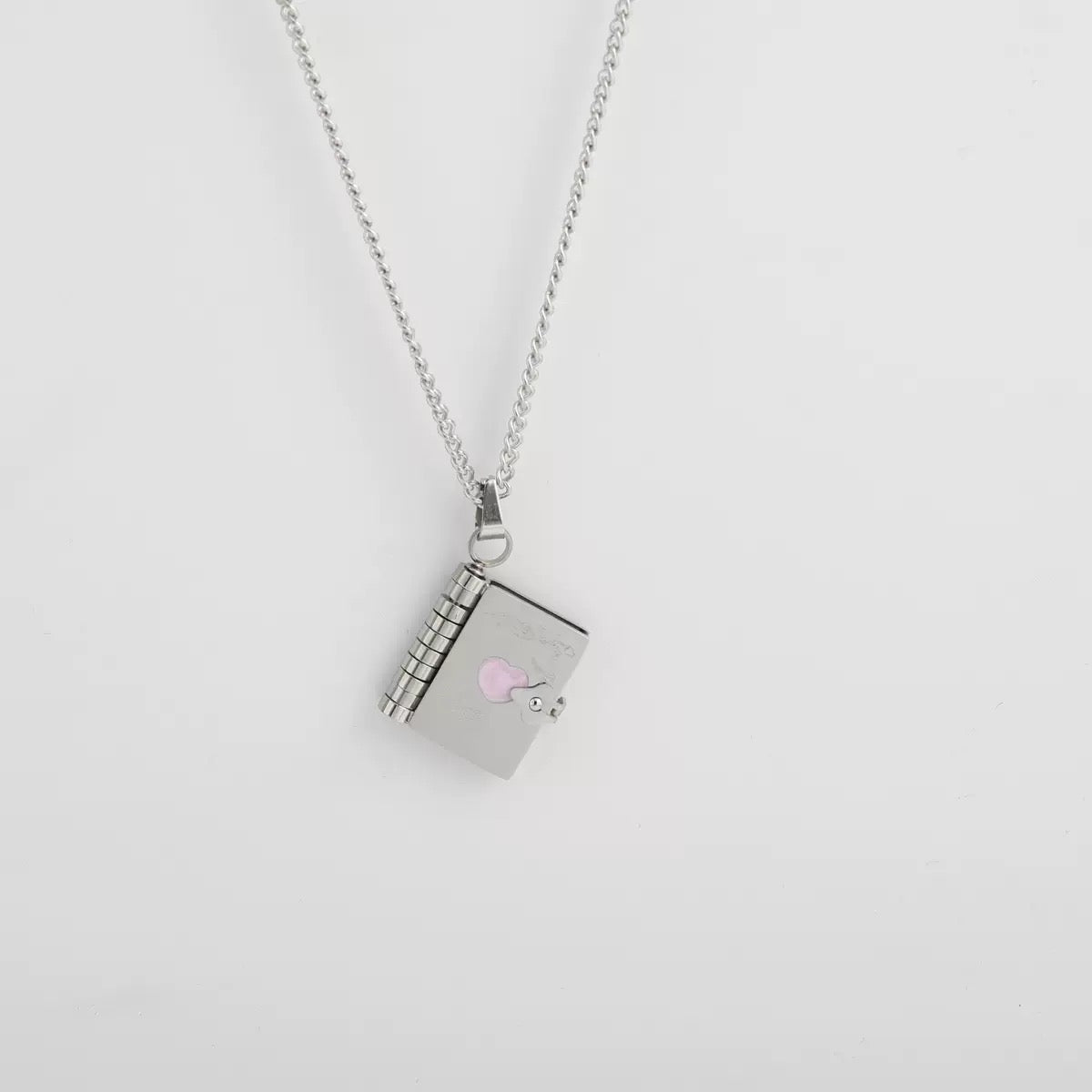 Custom Necklace -Love Book Secret Message