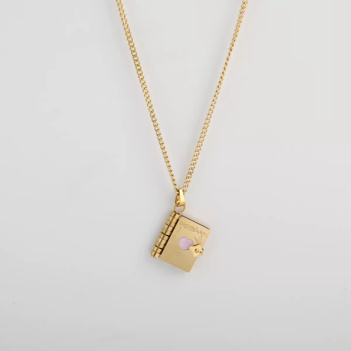 Custom Necklace -Love Book Secret Message